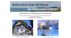 Desktop Screenshot of moenchguter-museen-ruegen.de